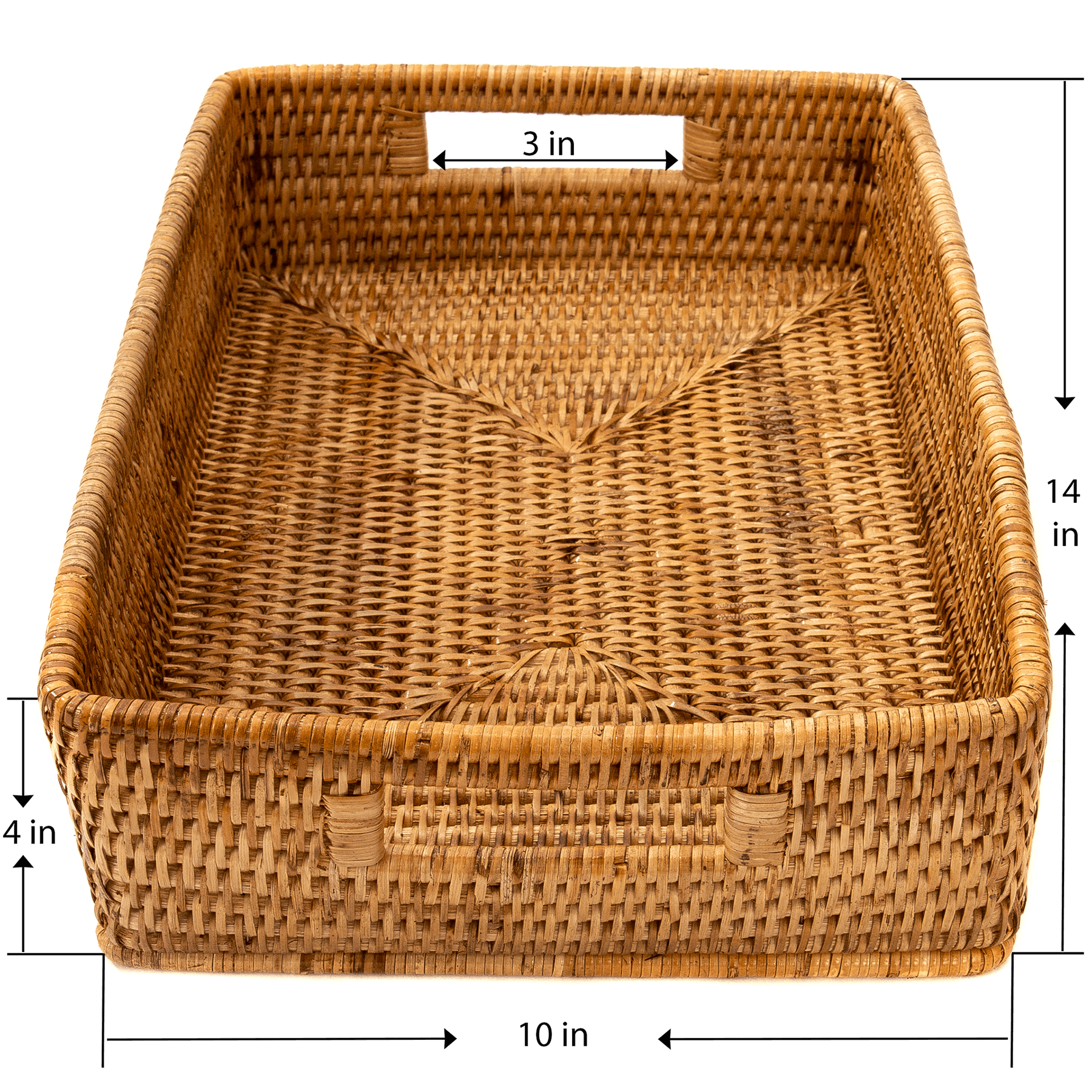 Rectangular Storage Basket with Rounded Corners