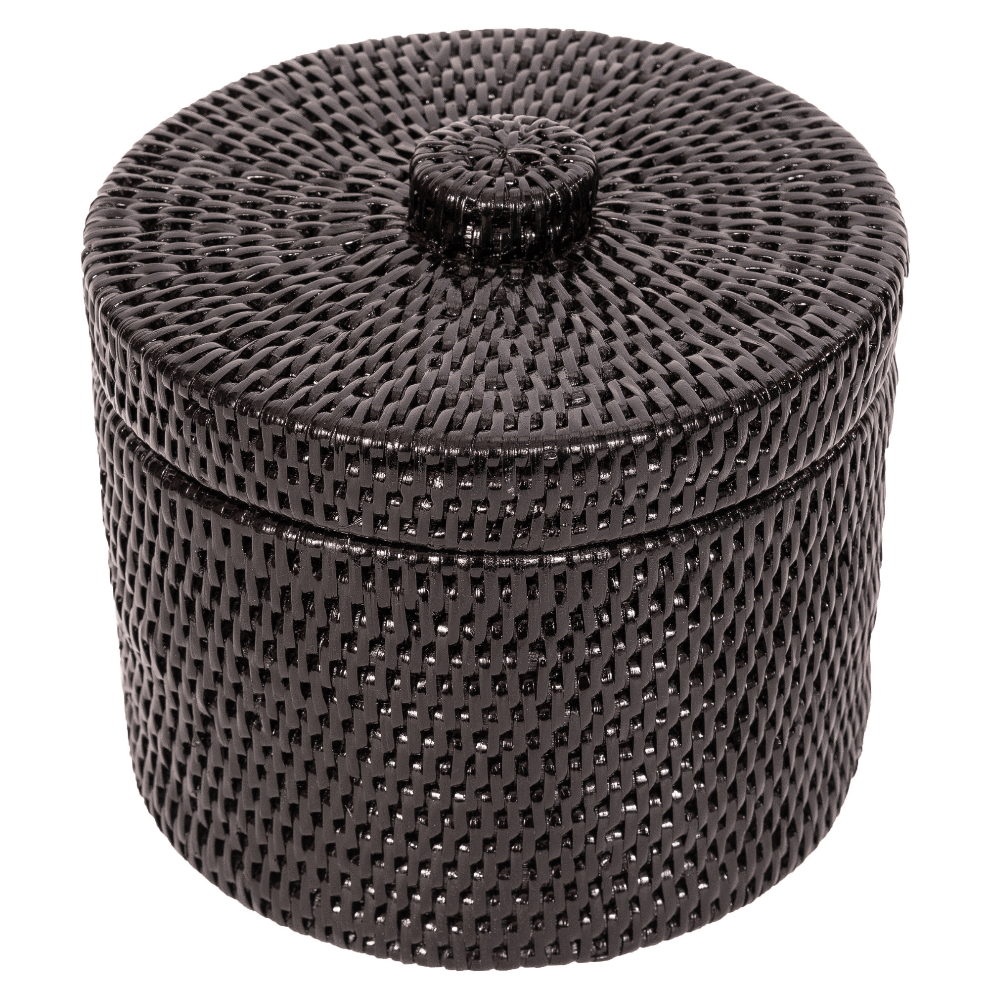 Artifacts Rattan™ Round Single Tissue Roll Box - Artifacts Trading