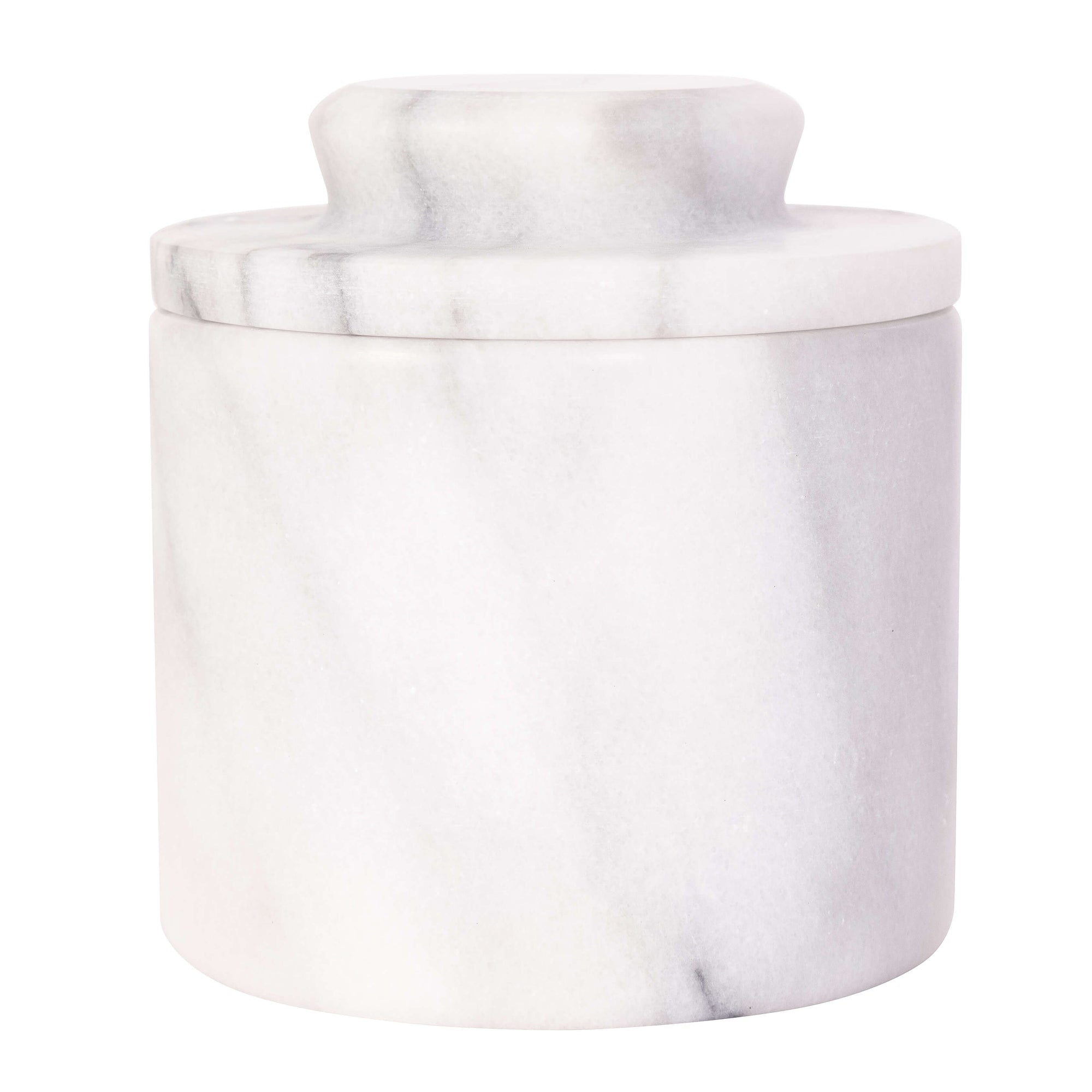 White Marble Butter Keeper