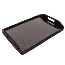 Rectangular Tray with Glass Insert 