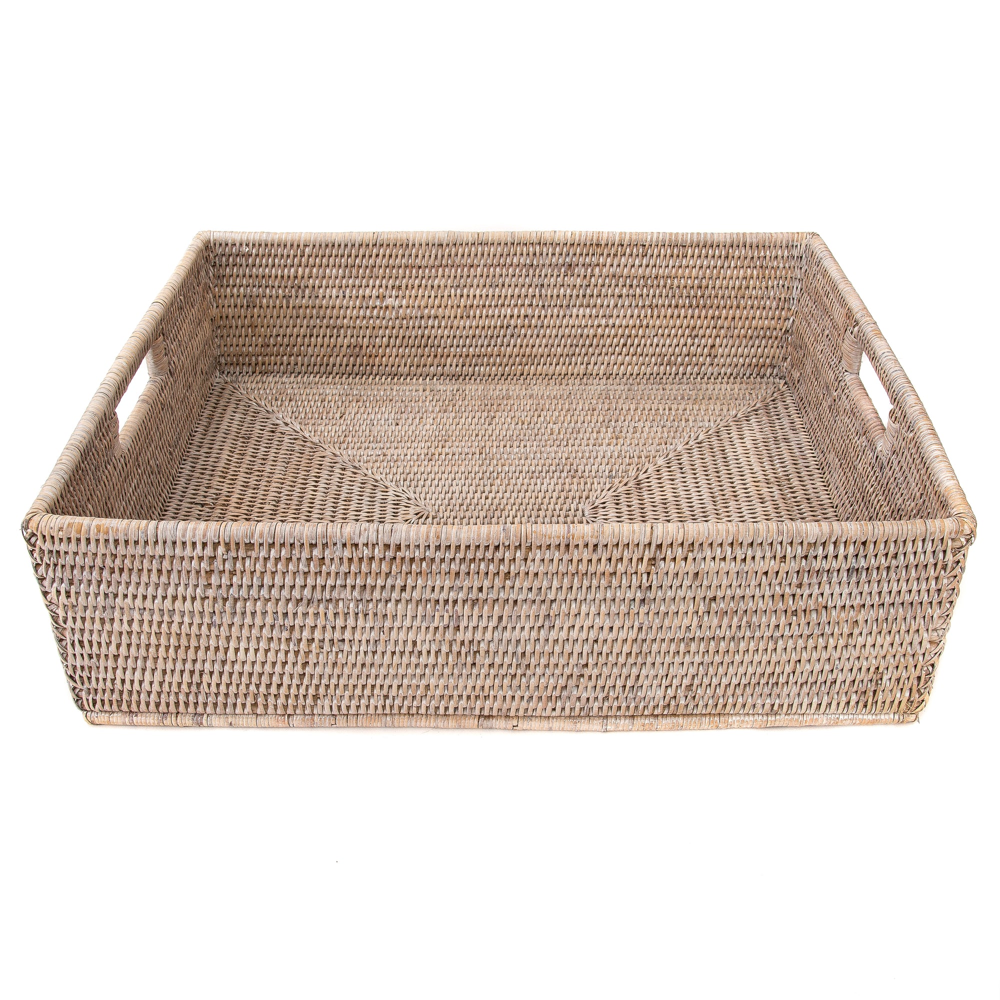 Artifacts Rattan™ Rectangular Shelf Basket with Side Handles