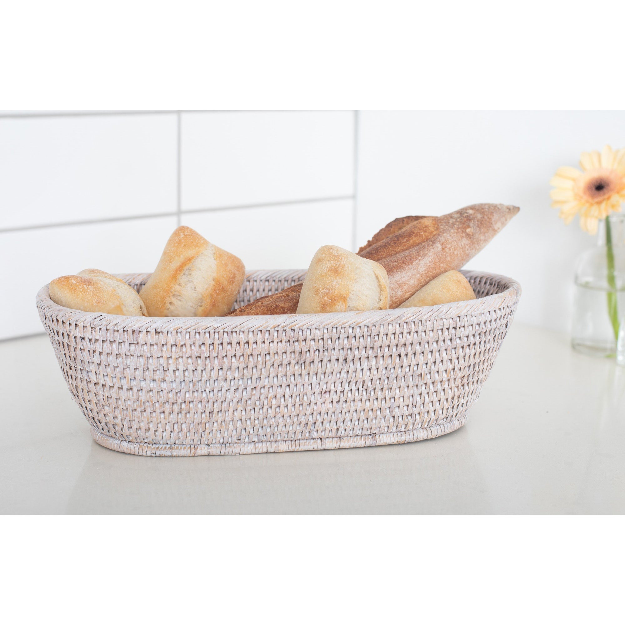 Bread basket white wash