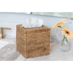 Column Tissue Box Honey Brown