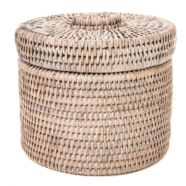 Artifacts Rattan™ Round Single Tissue Roll Box - Artifacts Trading Company