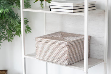 Storage Box with Lid - Flat File Organizer