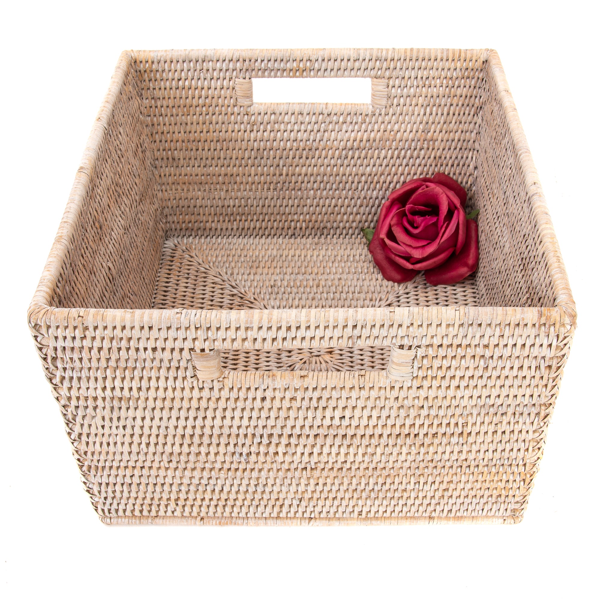Square Storage Basket With Handles