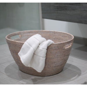 Laundry Basket with Cutout Handles