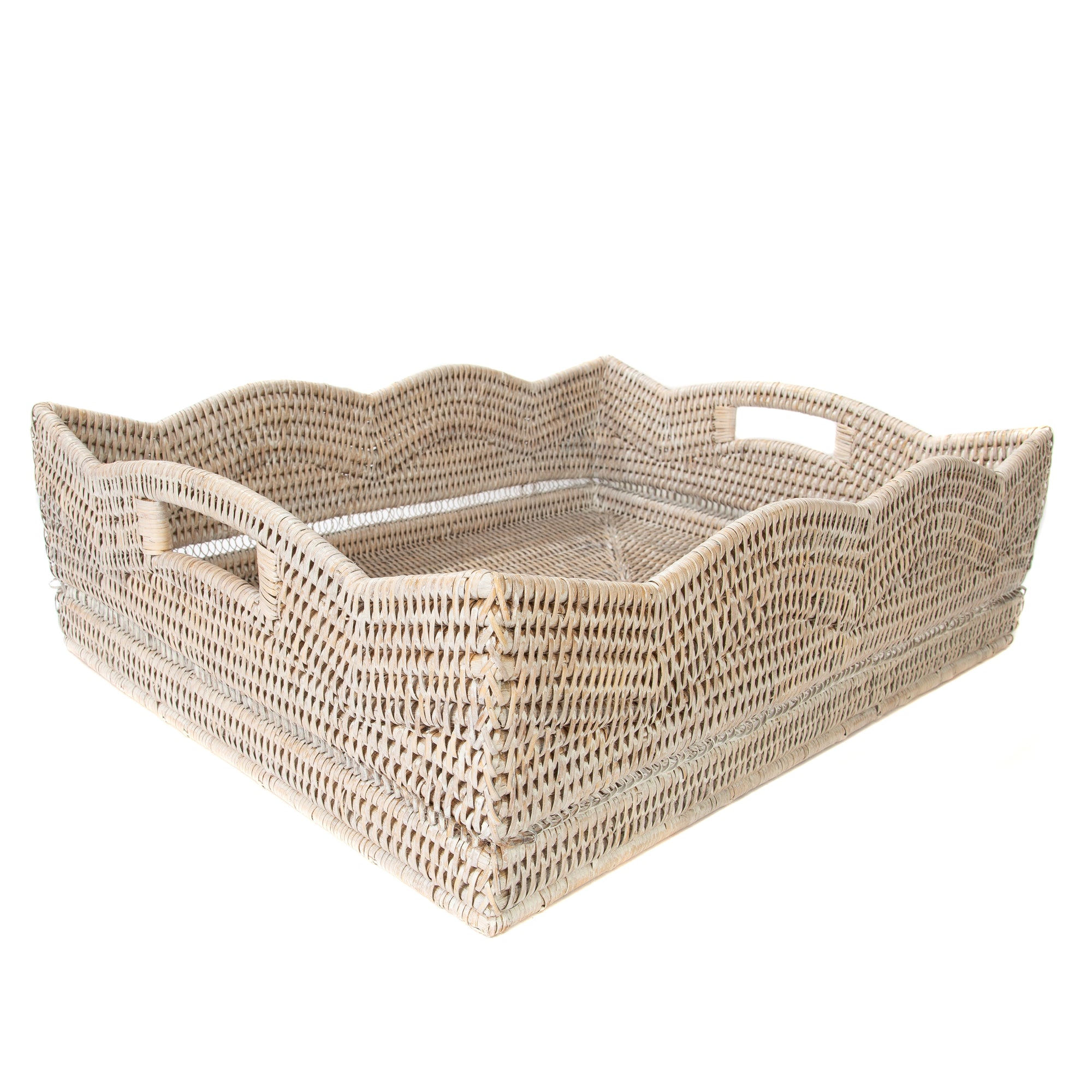 Scalloped Rattan Basket - Medium Pre-Sale – Auden & Avery