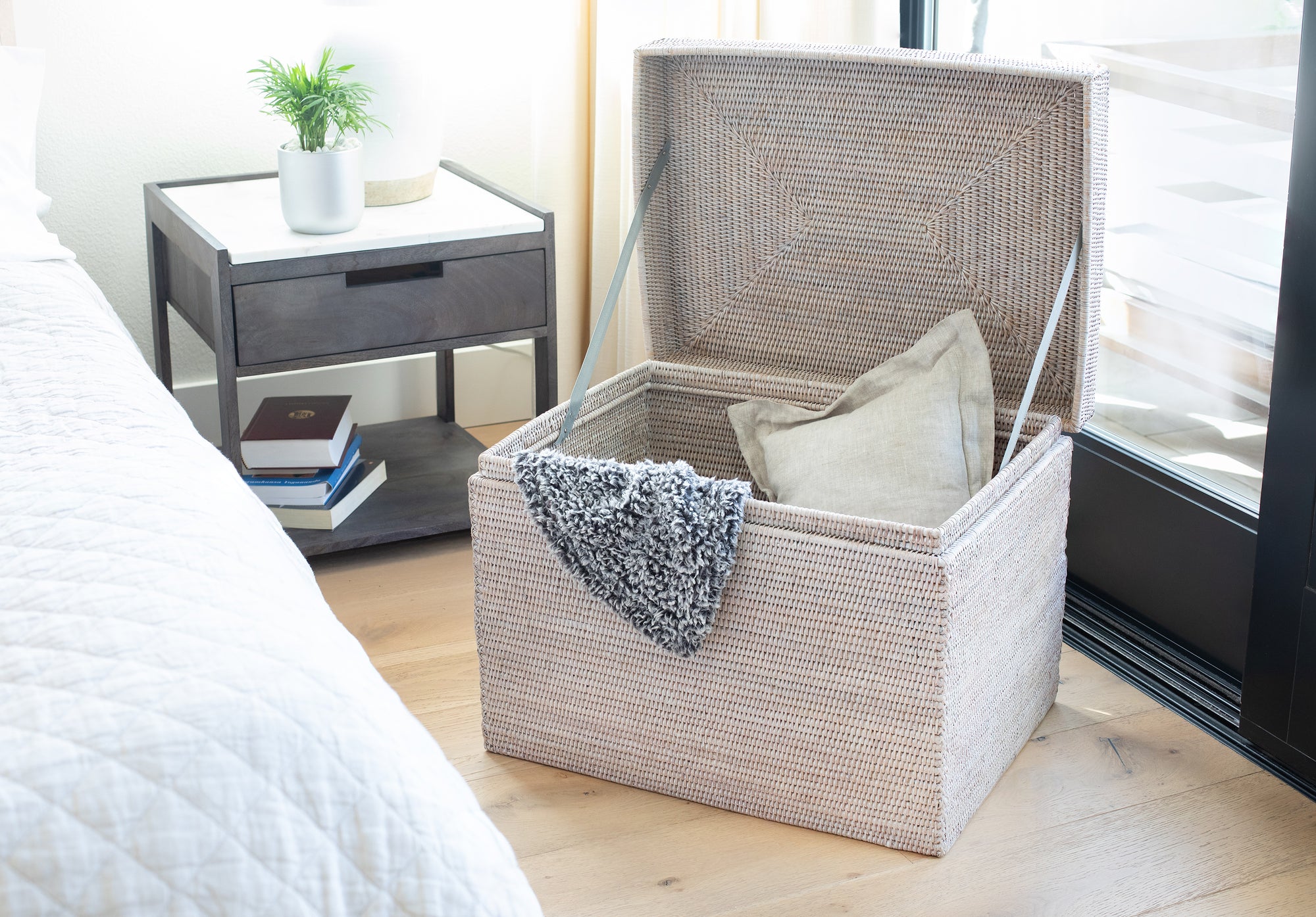 Artifacts Rattan™ Rectangular Hinged Storage Chest / Trunk - Artifacts ...