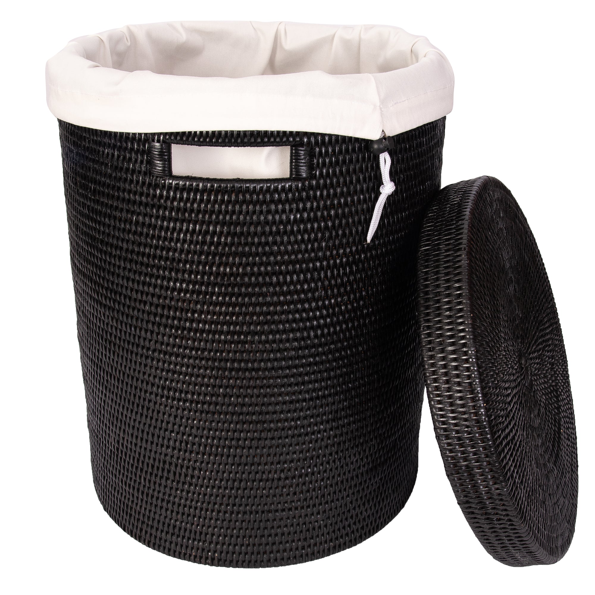 Artifacts Rattan™ Round Tapered Waste Basket with Metal Liner