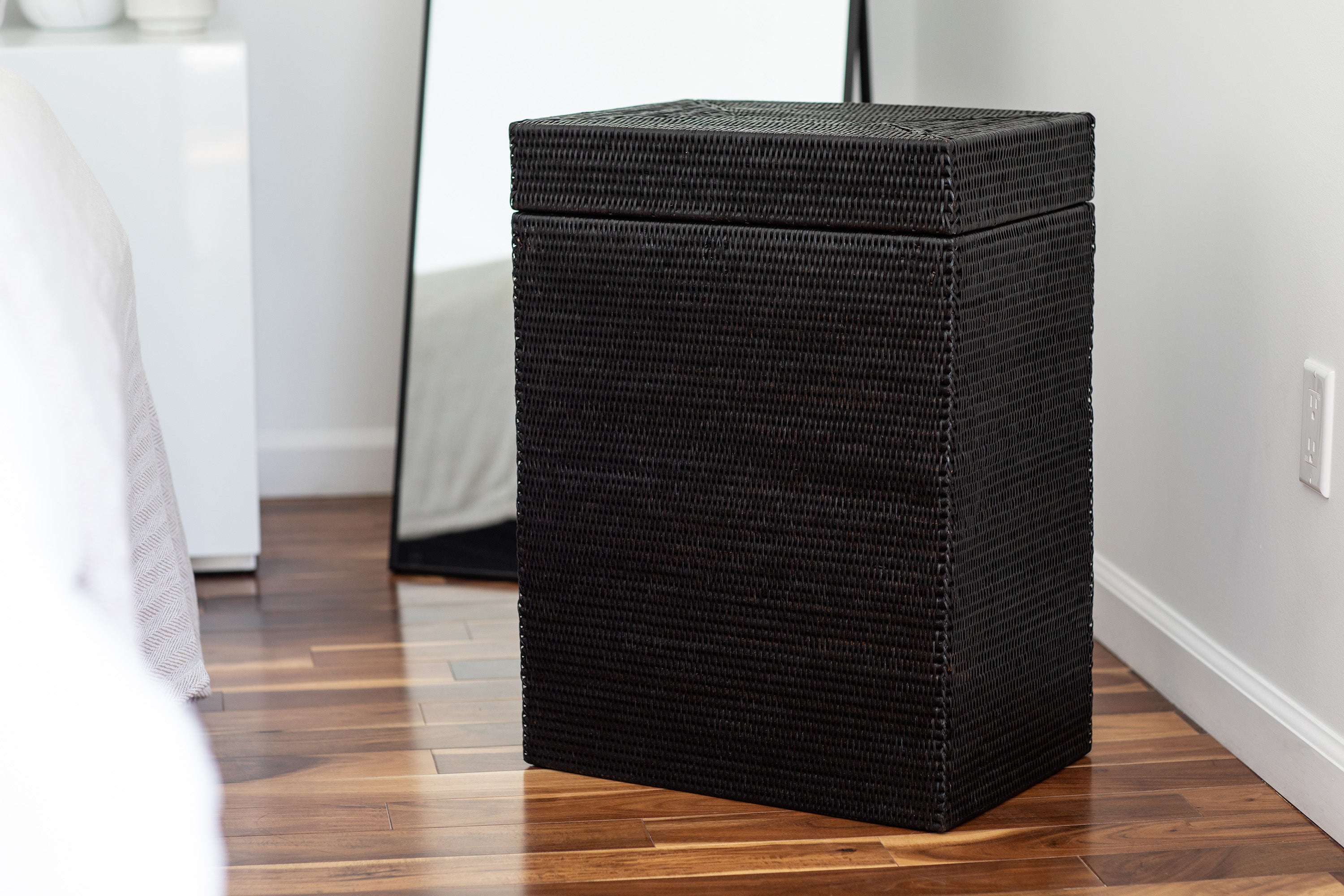 Artifacts Rattan™ Rectangular Hamper with Hinged Lid & Cloth Liner ...