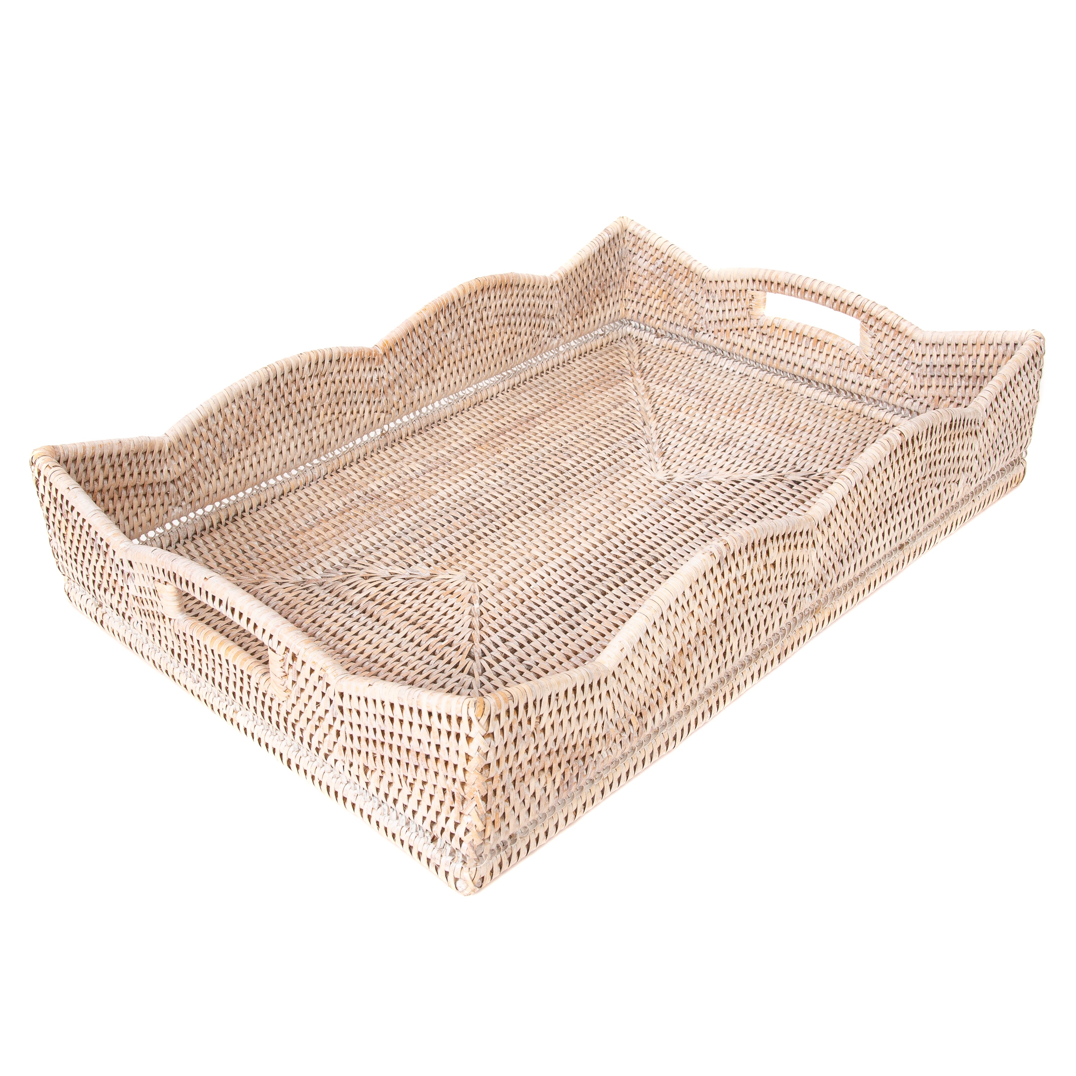  Rectangular Tray White Wash