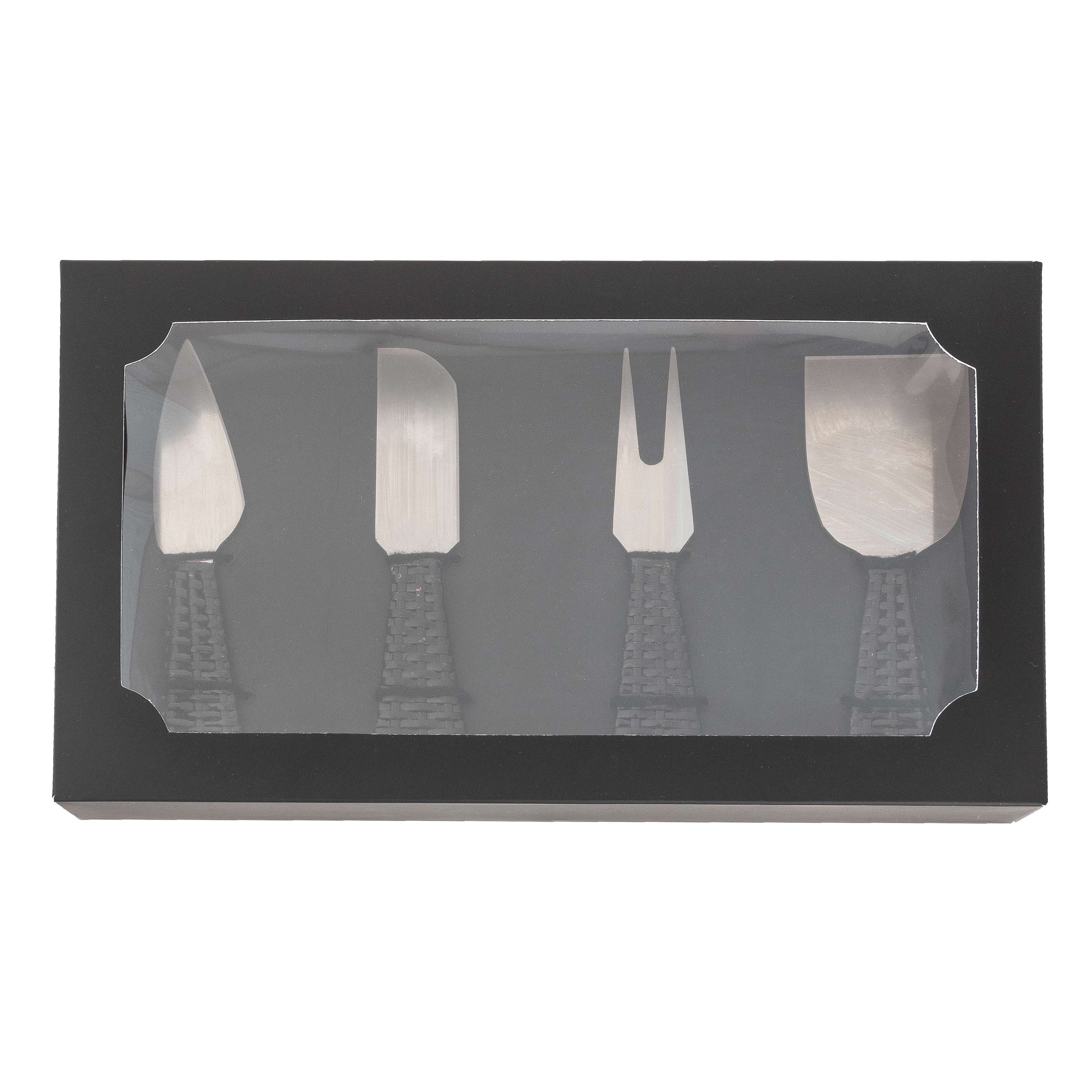Abbott Rattan Handle Cheese Knives Set main image 1