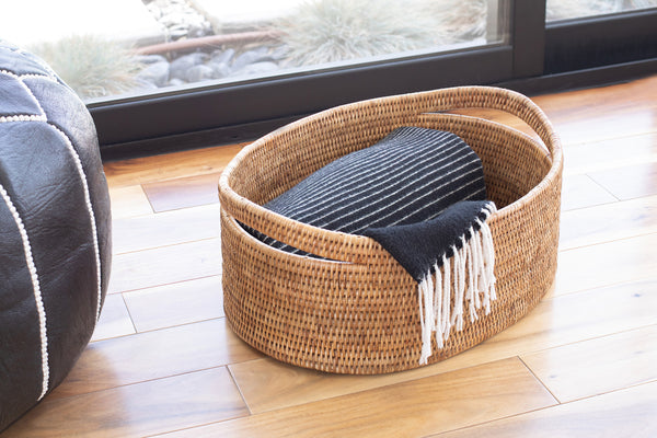 Artifacts Rattan™ 2 Piece Oval Basket Set - Artifacts Trading Company